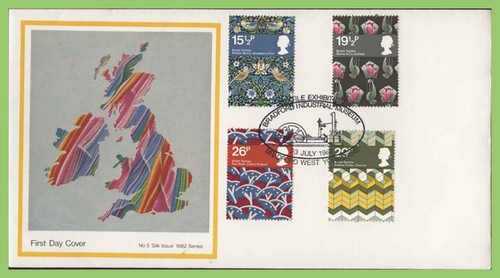 1982 british textiles set - g.b.,