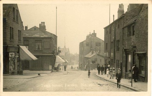 Real photo postcard town - of,