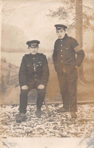 Postcard military wwi pow - ,